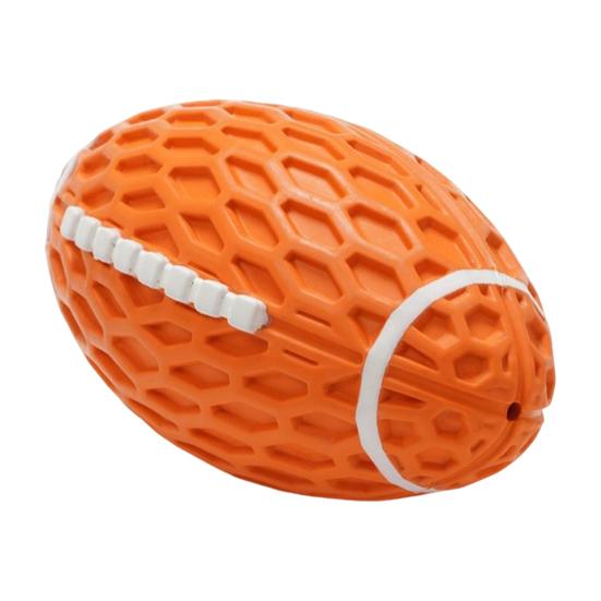 Dog Teething Ball Chew Toy Squeaky Indestructible Puppy Teeth Cleaning Toy Pet Dental Health Interactive Boredom Toy for Large Breed Dogs