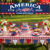 2D плоский баннер 1 шт. Баннер к 250-летию Дня независимости США Дизайн со звездой и американским флагом Декор для вечеринки в саду