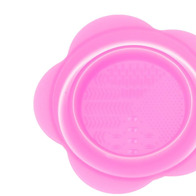 Silicone Makeup Brush Cleaner Folding Powder Puff Cleaning Bowl Eyeshadow Brushes Washing Soft Mat Beauty Tools Scrubber Box