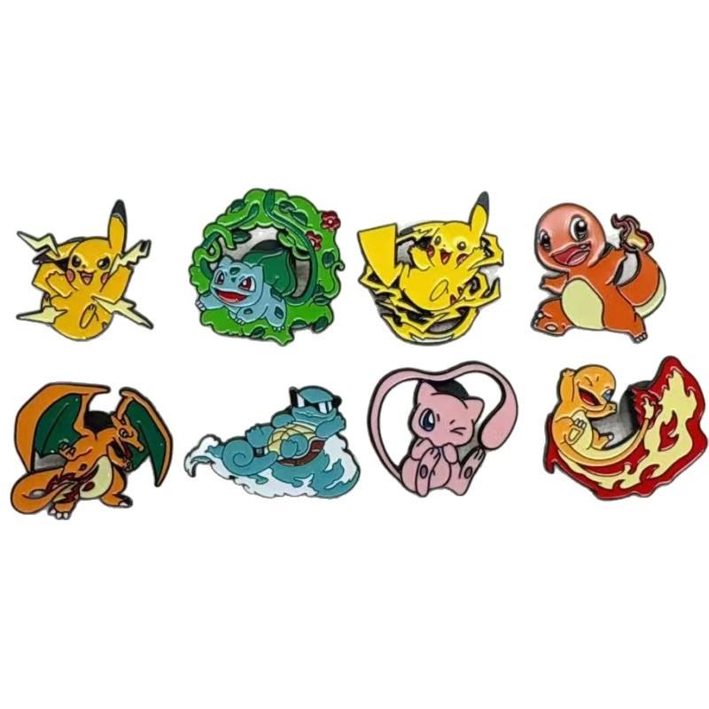 1pc Kawaii Anime Charizard Venusaur Squirtle Lapel Pins Enamel Brooch Cute Badges for Backpacks Jewelry Fans Gifts