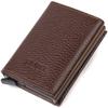 Men's Tri-fold Cardholder with Automatic Movement Made of Genuine Leather Flotar CANPELLINI 21934 Brown