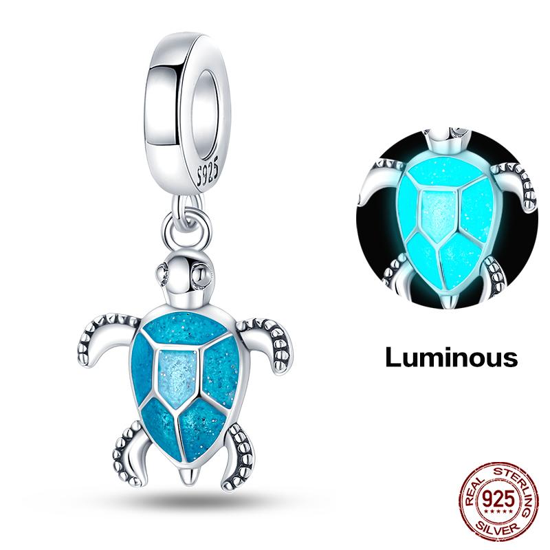 Серия Океан - Оригинальные Настоящие Медные Шармы Бусины Черепаха Краб Русалка Подходят Для Браслета 3 мм DIY Изготовление Подвеска