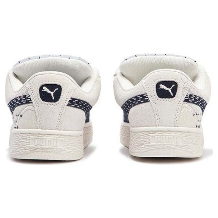 Puma Замша XL Sashiko - теплые белые кроссовки унисекс кремово-серые 395777-02