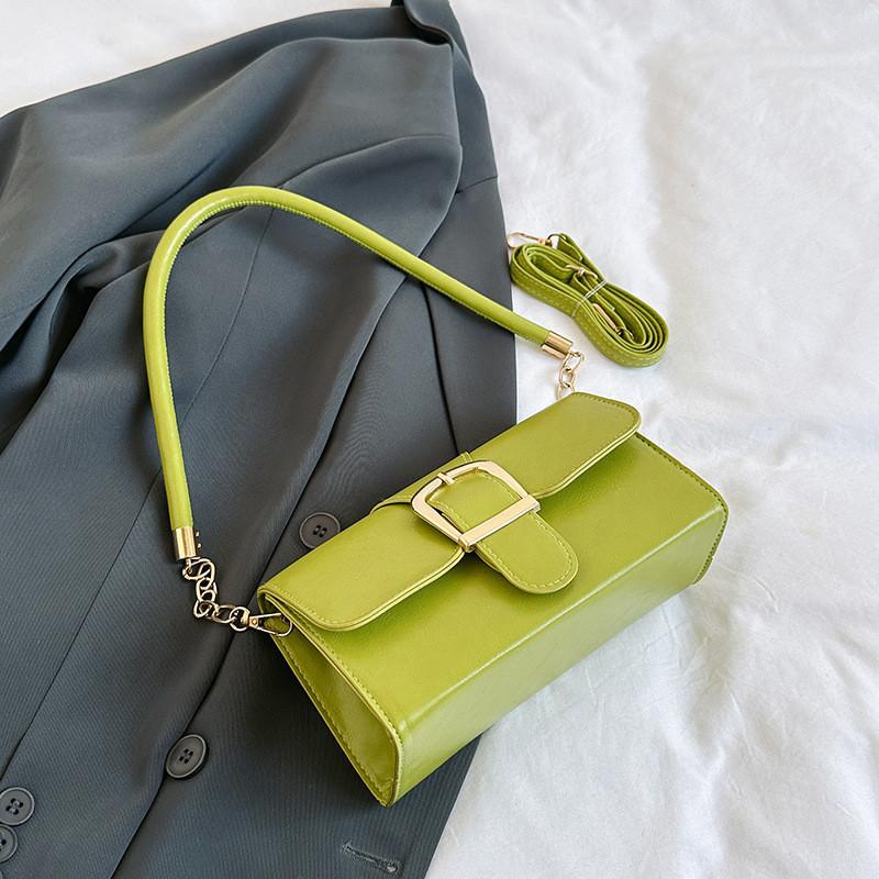 Stylish Pu Leather Small Square Bag For Women 2023 Trend Casual Street Style