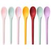 Soup Spoon Bent Head Long Handle Silicone Multi-purpose Portable Dessert Ice Cream Scoop