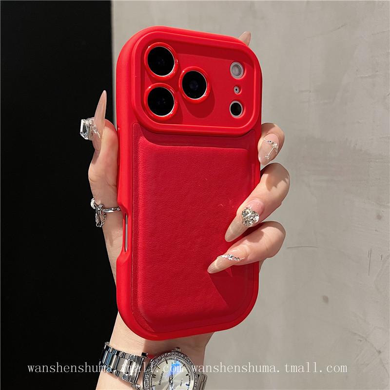 Совместимый с iPhone 17 Pro Max, этот премиальный ударопрочный чехол однотонного цвета предлагает кожаную текстуру и дизайн с воздушной подушкой, ощущаемый как вторая кожа.