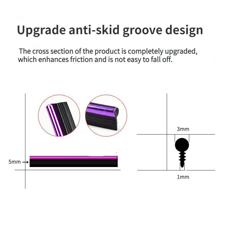 НОВЫЙ автомобильный стайлинг универсальный 5Mpcs DIY молдинги для салона отделочные полосы автомобильные аксессуары дверные декоративные полосы наклейка на край приборной панели