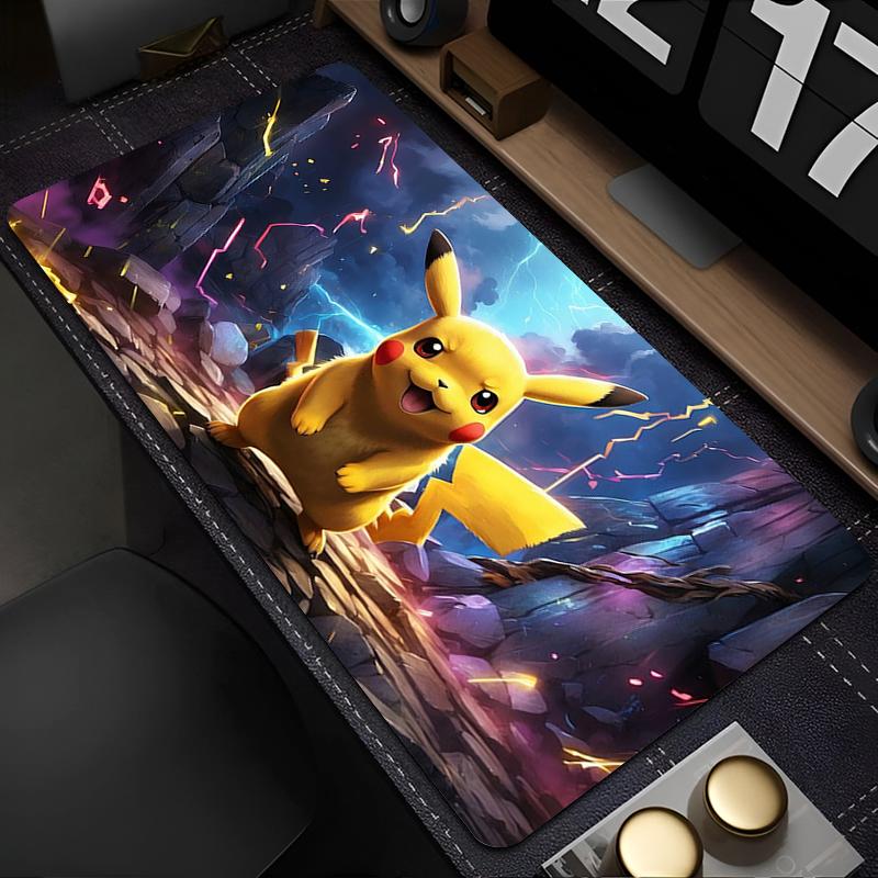 Mouse Pad Pokemon Pikachu Gamer Computer Desk Mat Modern Table Keyboard Laptop Carpet Big Gaming Designed specifically Mousepad