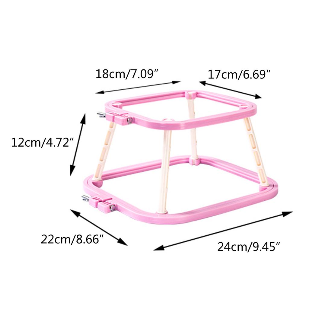 Двухслойные вышивальные рамы Пяльцы для вышивания крестом Регулируемые вышивальные пяльцы Простые в использовании для DIY вышивального проекта