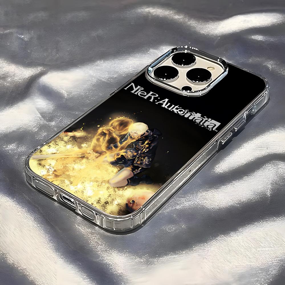 Чехол для телефона N-NieR A-Automata для IPhone 17 Pro Max 16 15 14 Pro Max IPhone 13 Pro Max 11 Plus Прозрачный чехол