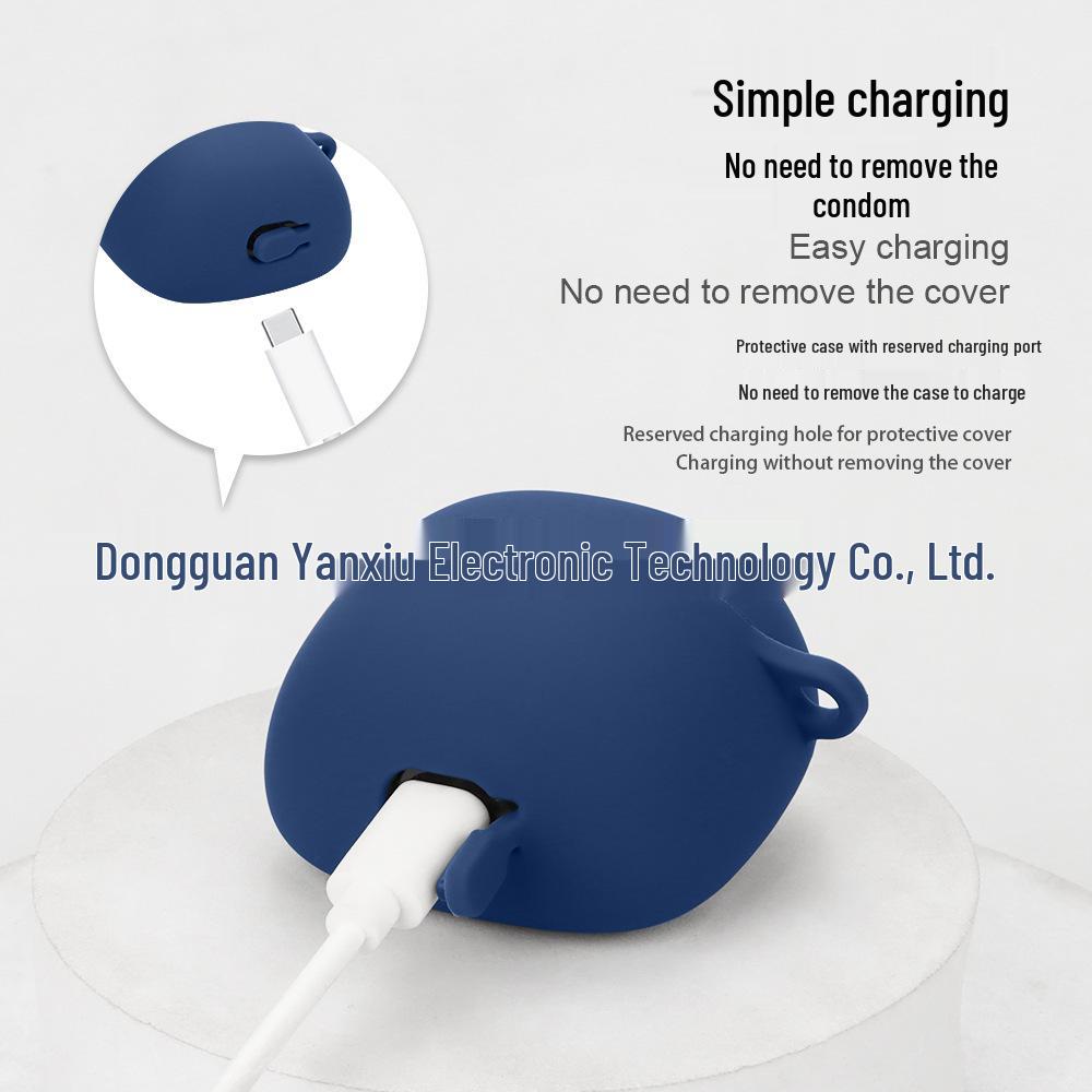 Compatible with JBL TUNE FLEX 2: 2nd Gen Small Crystal Bean Earphone Silicone Protective Case