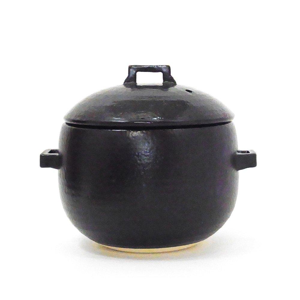 Okatte Rice Clay Pot (black)