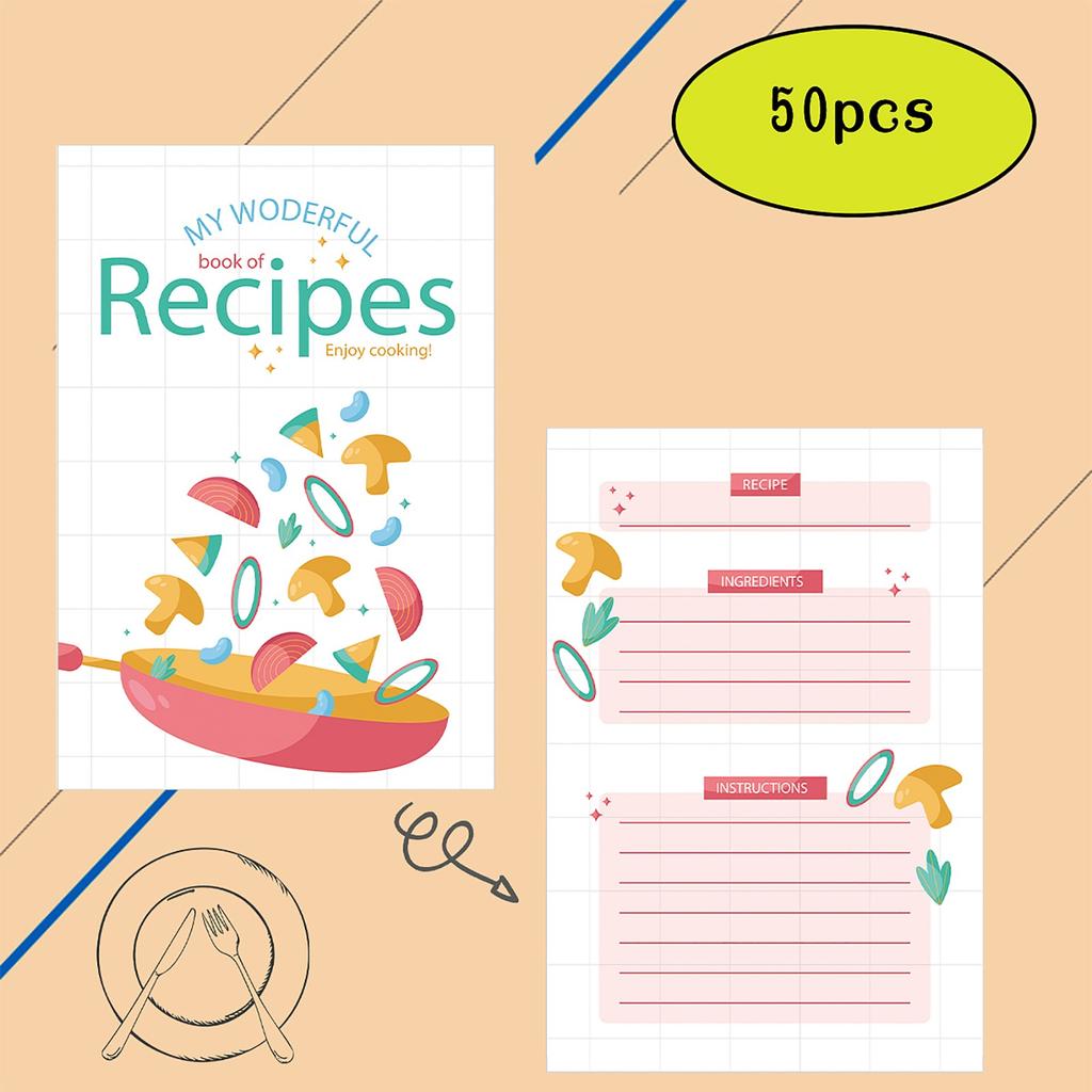 Карточка рецептов для кухни. Идеальный помощник для отслеживания ингредиентов и кулинарного вдохновения.