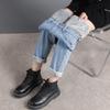 2022 New Winter High Waist Women Jeans Fleece Warm Slim Pencil Pants Stretch Skinny Denim Jeans Casual Thick Leisure Baggy Jeans