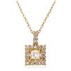 Lala Christie Diamond Necklace, 18K Yellow Gold with 0.15ct Square Diamond, Lpi51-0011-yg