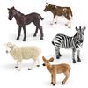Simulated White-Tailed Deer, Small Cow, Sheep, Male, Zebra, Arab Foal, Animal Model, Static Ornament Toy