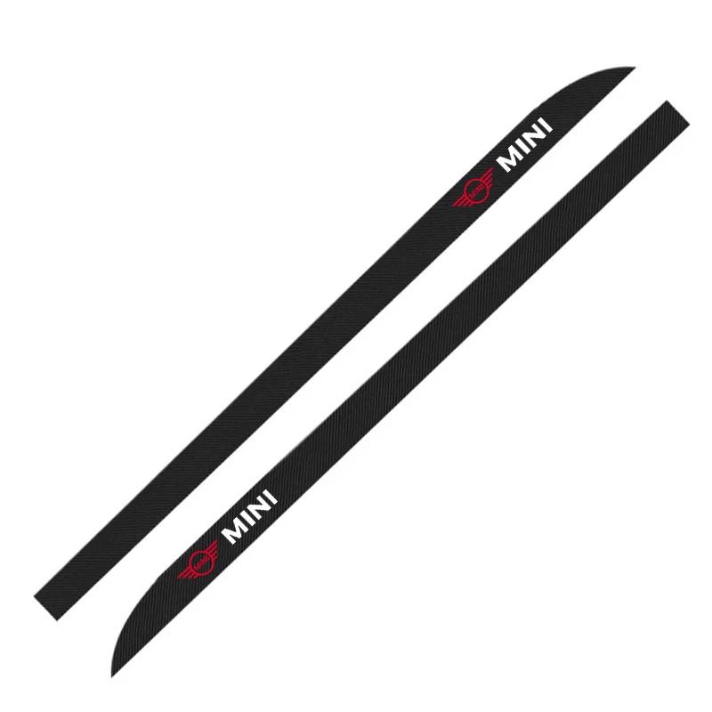 Car Waist Side Skirt Decoration Stickers Carbon Fiber Car Stickers For Mini Cooper R53 R50 F54 F55 F56 F57 F60 R52 R55 R56 R57