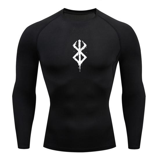 Men Sports Top Round Neck Slim Fit Long Sleeve Quick Dry Thin Soft Breathable Highly Stretchy Pullover Training Exercise Men Jogging T-shirt