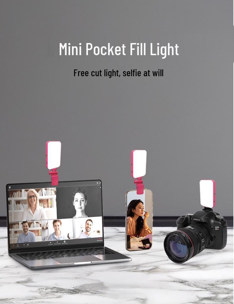 N13 Мини-ручной селфи-свет с двусторонней подсветкой и трехцветными вариантами заполнения