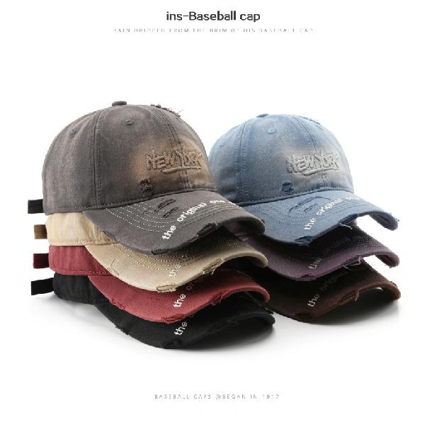 Women's hat with letter embroidery, outdoor men's baseball cap for sun protection and shade