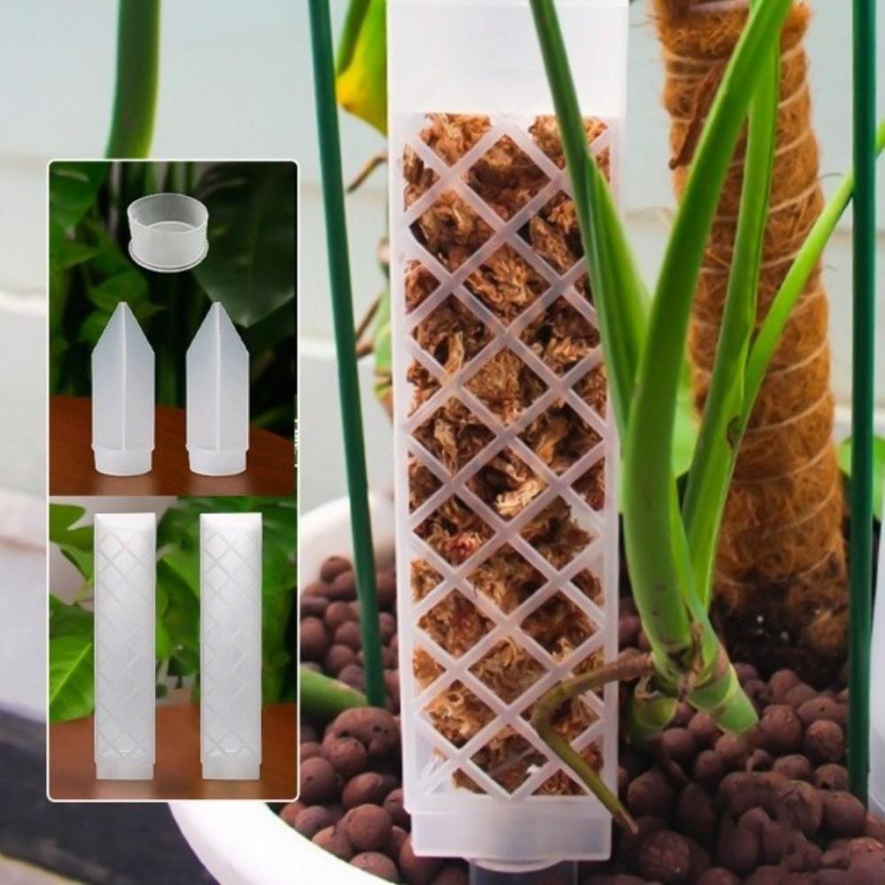 Adjustable Flow Rate Self-Watering Plant Drip Plastic Moss Column Pole Indoor Outdoor Plants