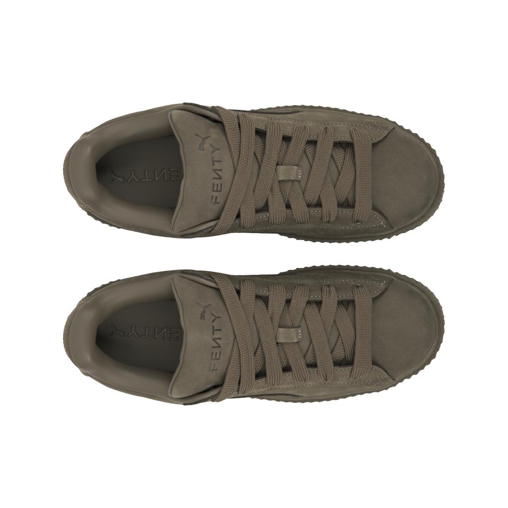 Fenty x Puma Creeper Phatty Earth Tone Pack - Полностью серо-коричневые унисекс кроссовки коричневый золотистый теплый белый 396813-01