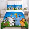 Jungle Animal Cute Casal All Season Duvet Cover Comforter Bedding Sets Soft Quilt Cover and Pillowcases Single/Double/Queen/King