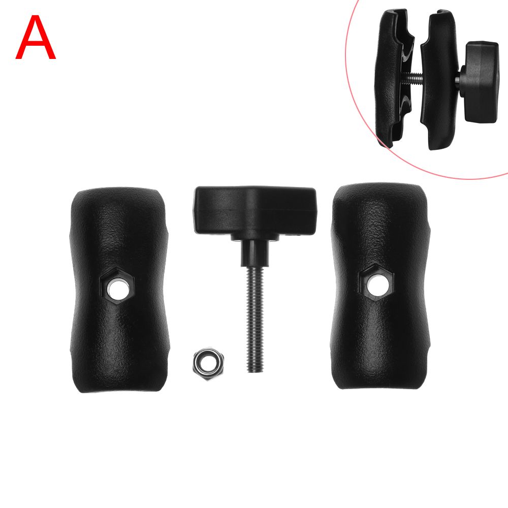 Motorcycle Action Camera Accessories Phone Holder Ball Bases for Ram Mount Double Socket Arm