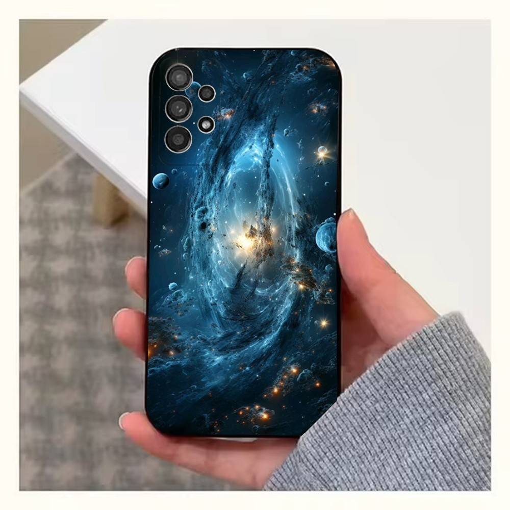 Space For Galaxy Universe Phone Case For Samsung S9,S10,S20,S10,S21,S25,S24,S23,Ultra,FE,Plus,Lite,Soft Silicone Black Cover