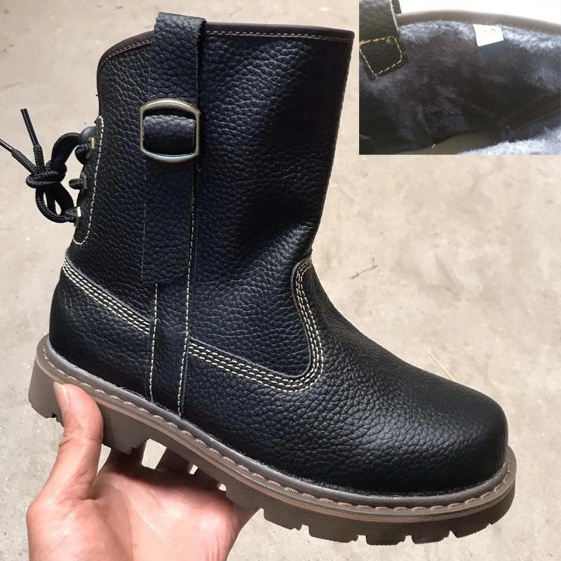 Специальное предложение: Короткие ботинки из натуральной кожи — унисекс, ретро-стиль для верховой езды и Мартина, дышащие и модные