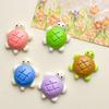10Pcs Solid-Colored Small Turtle Cartoon Glossy Handmade Diy Resin Accessory Small Ornament
