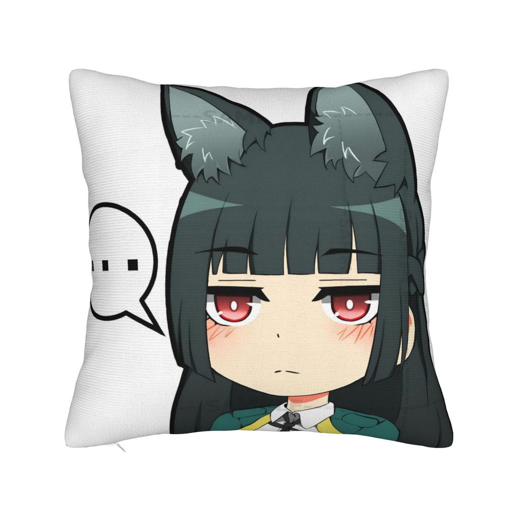 Zenless Zone Zero Ellen Joe Chibi Head Morcaworks Pillowcase Soft Polyester Cushion Cover Decoration Pillow Case Cover Car