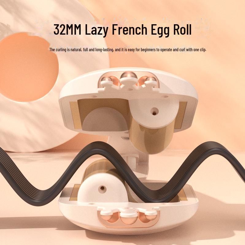 Милая плойка для завивки яичного ролла: Стильный, удобный инструмент для волос для роскошных локонов.