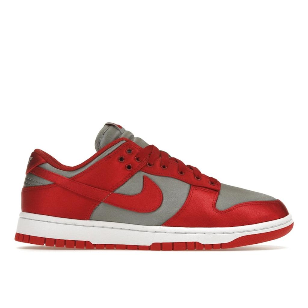 Nike Женские кроссовки Dunk Low Satin UNLV красные, средне-серые, Varsity-Red DX5931-001