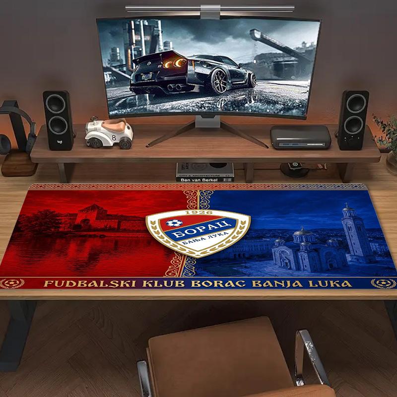 Borac Banja Luka Color Mouse Pad Large Gaming Table Cushion Non-slip Laptop Tablet Big Mousepad XXL Mat Mini PC Playmat With Lock edge