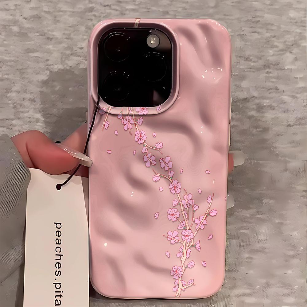 Классический чехол для телефона с узором сливовых цветов для iPhone 17 Air 16 15 14 Pro Plus 13 12 11 17 Pro Max, силиконовый, ударопрочный, мягкий чехол