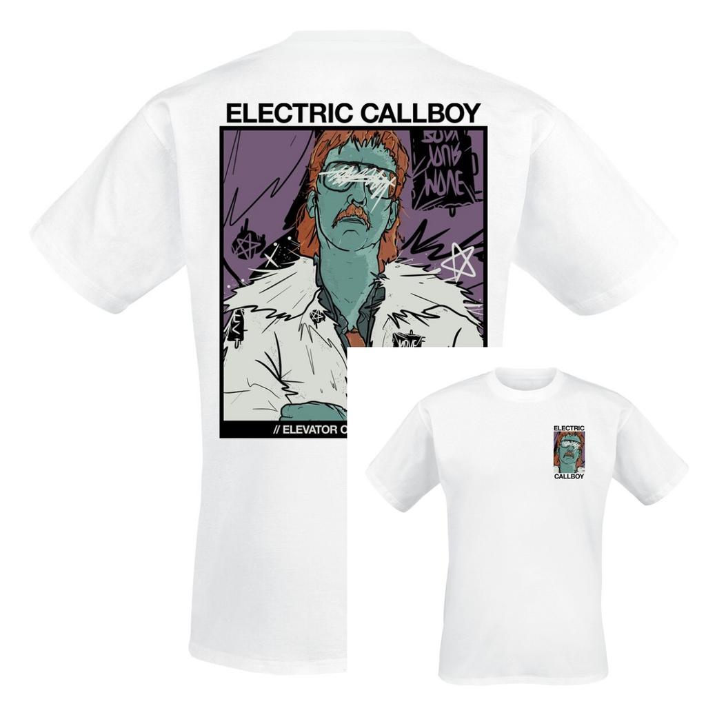 Rare Electric Callboy Cotton Band Shirt Unisex Summer Short Sleeve Fashion Brand Tee Luxury Casual Vintage