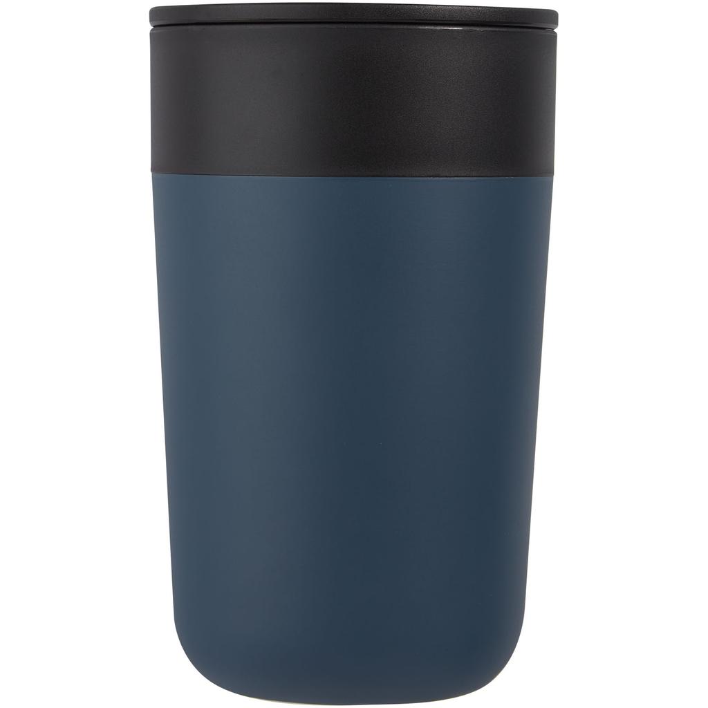 Glass "Nordia" 400 ml recycled double-wall mug Dark blue