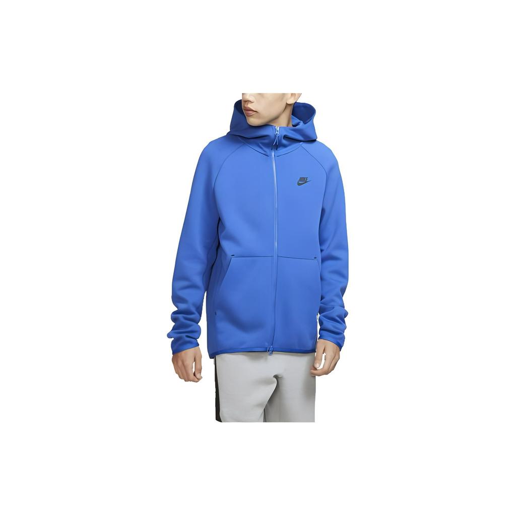 Nike Спортивная одежда Техническая флисовая трикотажная куртка с капюшоном Мужская верхняя одежда Синий 928484-480