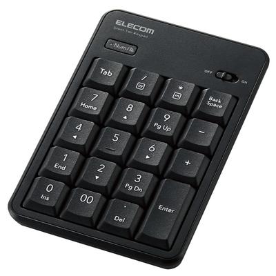 ELECOM Цифровая клавиатура Bluetooth Тихий дизайн Антибактериальная Совместима с WindowsChrome OSmacOS Черный TK-TBM023SKBK