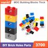 MOC высокотехнологичные детали MOC Технический строительный блок 3700 Кирпич 1x2 с 1 отверстием Подходит для всех брендов Игрушка из мелких деталей