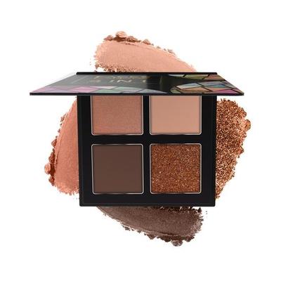 FACESCANADA 4 в 1 Quad Eyeshadow Palette Powder-So Workaholic 02, 4.8G|Shimmer&Matte Shades|Satin Matte Finish Eye Shadow Quartet|Intense Pigment