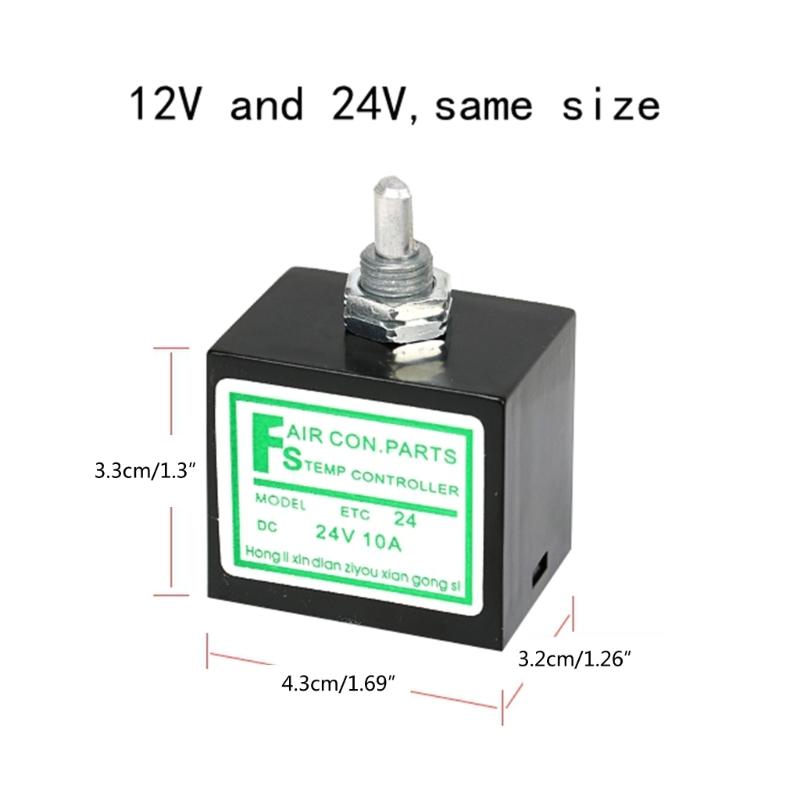 DC12V/24V 10A Thermostat Temperature Rotary Switch with Sensor for Evaporator