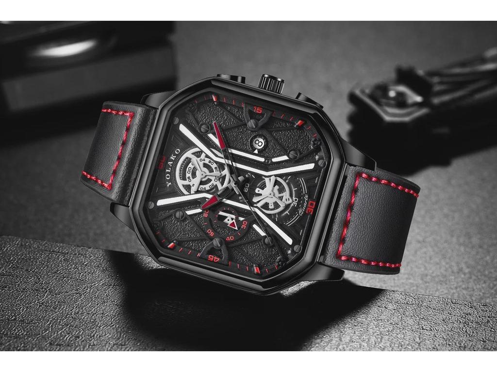 Мужские студенческие часы Cross-Border с двухслойным циферблатом