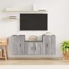 VidaXL TV Unit Set 3 Pcs Sonoma Grey Engineered Wood 3188500