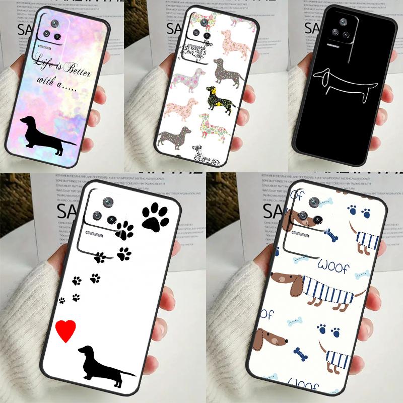 Sausage Dog Dachshund Quotes Case For Xiaomi 13 14 Ultra 11T 12T 13T Pro 12 Lite POCO X6 M6 Pro X3 X4 X5 M5s F3 F5 Cover