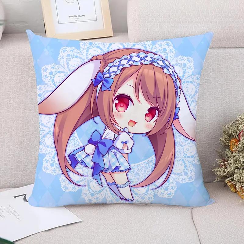 Аниме Девушка Наволочки Декоративные Наволочки Наволочка Чехол для Подушки Подушки для Дивана Наволочки Осенний Декор Дом