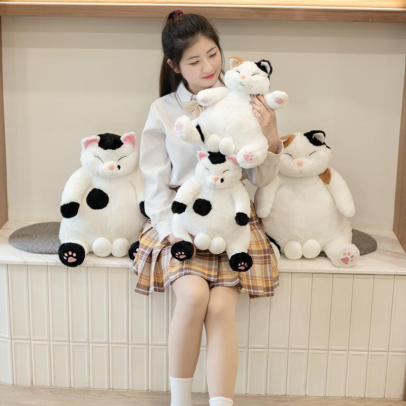 Милый ленивый кот, мягкая игрушка, каваи, мультяшный кот, плюшевая игрушка, детская плюшевая кукла, подушка для сна для девочек, рождественский подарок на День святого Валентина