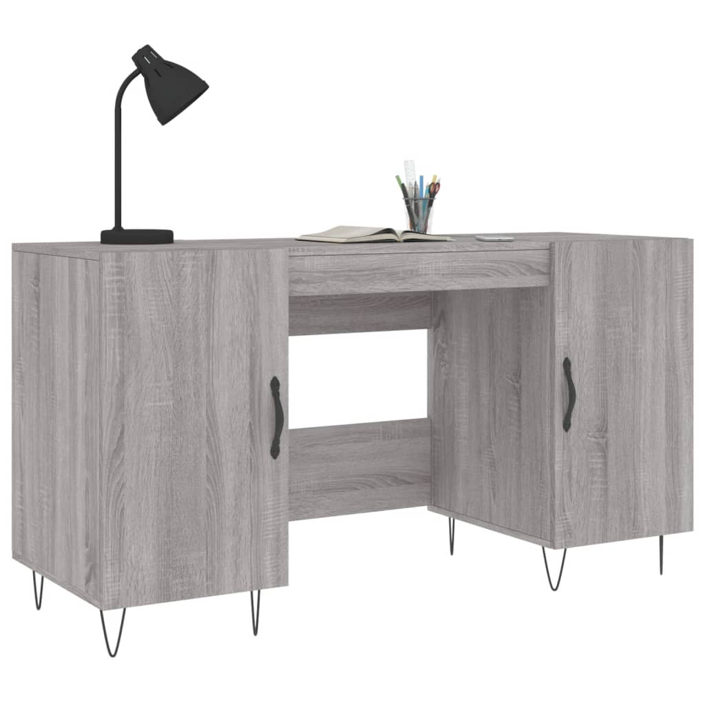 Desk Gray Sonoma 140x50x75 cm Particleboard