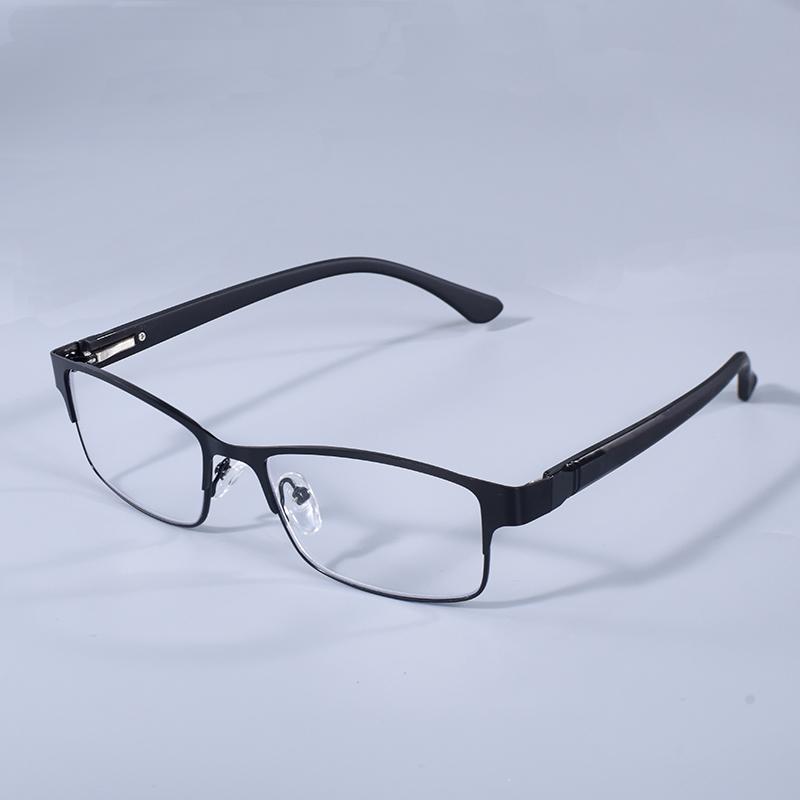 Очки для чтения из нержавеющей стали мужские деловые очки для пресбиопии мужские очки с защитой от синего света пружинный шарнир +100 +125 +150 +175